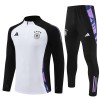 Sudadera De Entrenamiento Alemania Cremallera De Cuarto 2024-25 Blanca - Niño